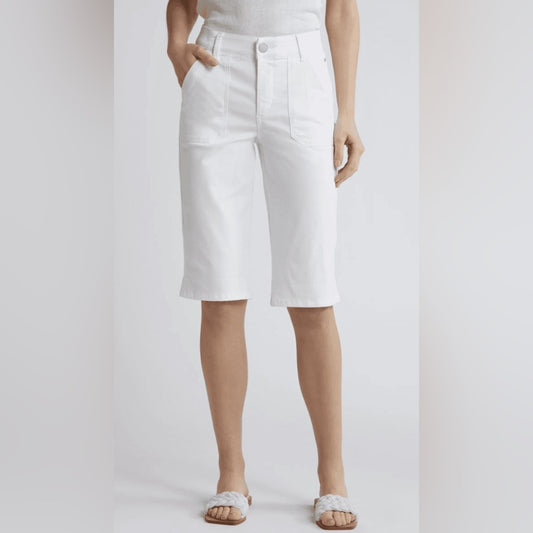 NWT SIZE S Wit & Wisdom Classic White Women's Bermudas