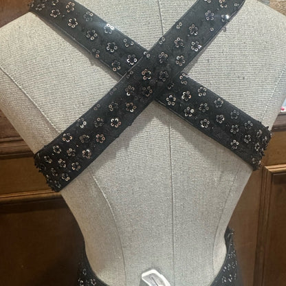 NWT SIZE 8 Mac Duggal Elegant Black Backless Dress