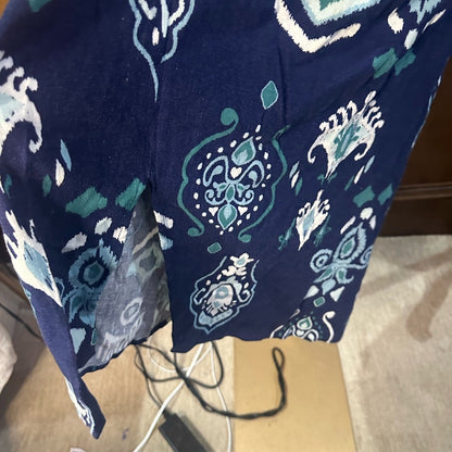 NWOT SIZE 4 G by Giuliana Navy and White Midi Skirt