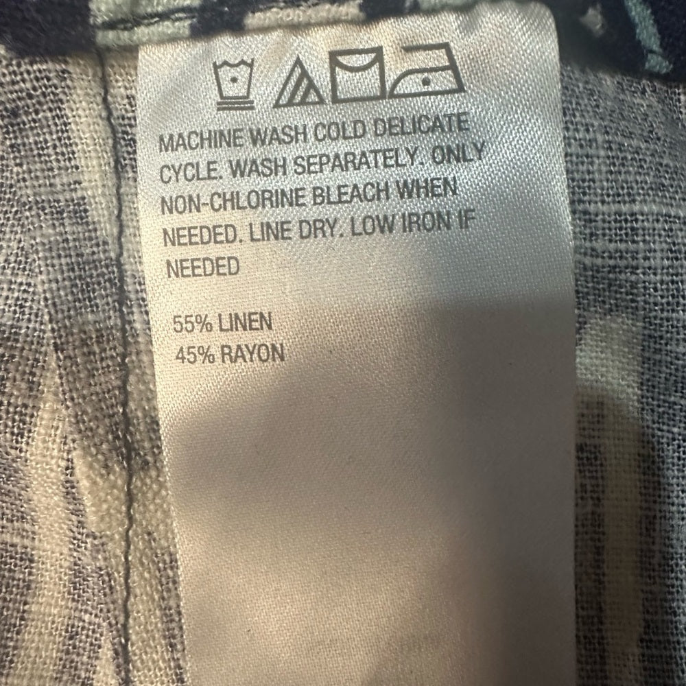 NWOT SIZE 4 G by Giuliana Navy and White Midi Skirt