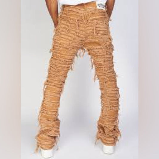 NWT SIZE 36 Men's Distressed Khaki Chinos