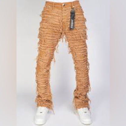 NWT SIZE 36 Men's Distressed Khaki Chinos