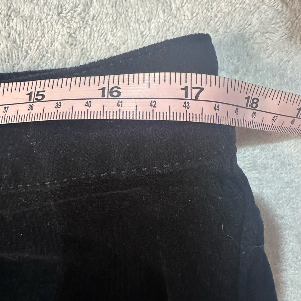 NWOT SIZE 14 ANTONIO MELANI Elegant Black Flare corduroy Trousers