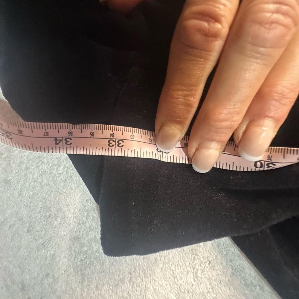 NWOT SIZE 14 ANTONIO MELANI Elegant Black Flare corduroy Trousers