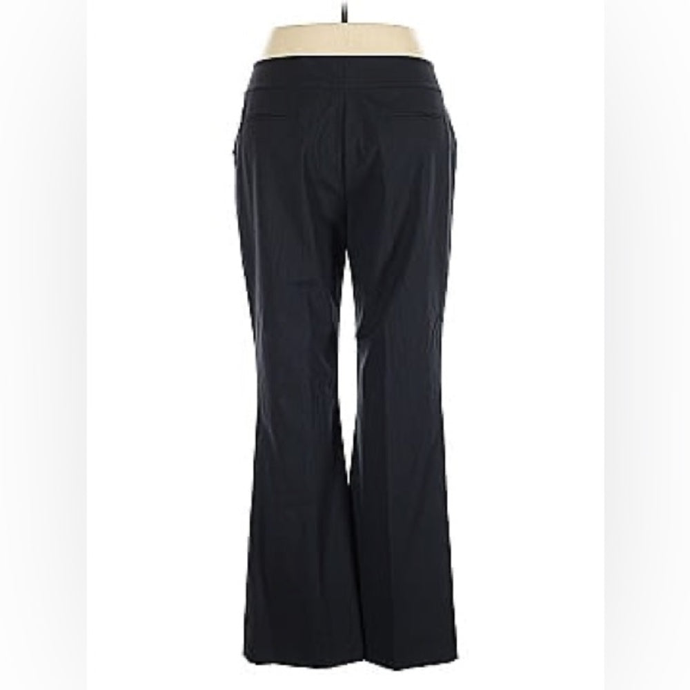 NWOT SIZE 14 ANTONIO MELANI Elegant Black Flare corduroy Trousers