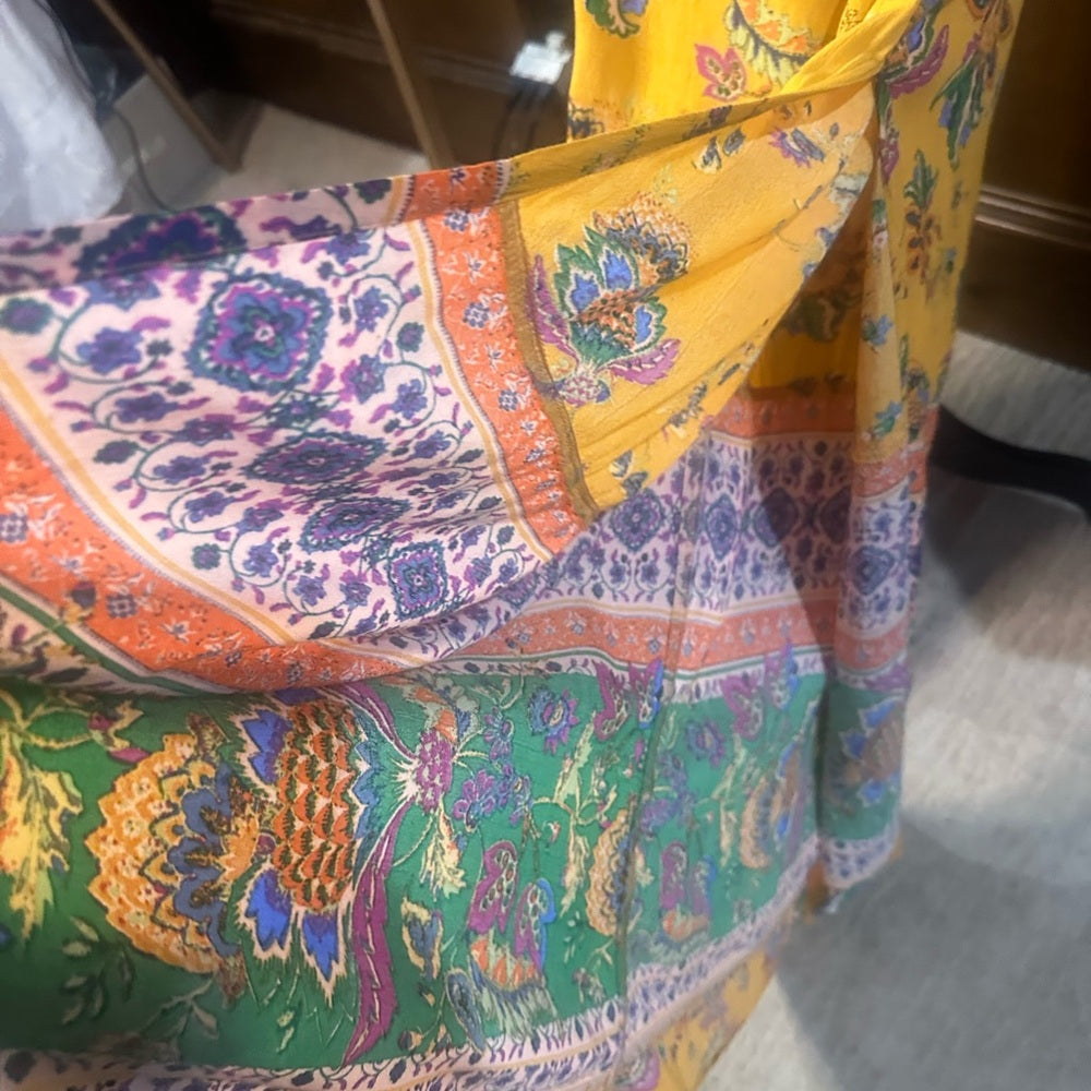 NWOT SIZE M We The Free Yellow Floral Maxi Dress