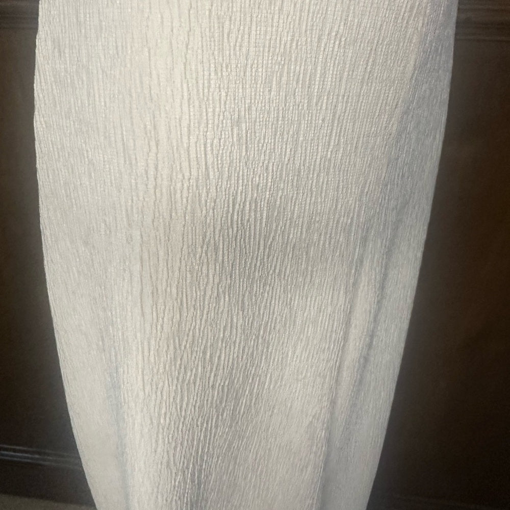NWT SIZE 16 Donna Karan Elegant Cream Wide-Leg Pants
