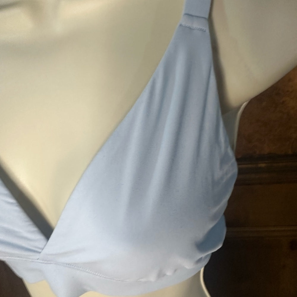 NWOT SIZE 2X SKIMS Cream and Light Blue Plunge Bra