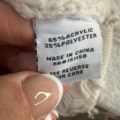 NWT SIZE M 525 America Off-White Fringe Cardigan