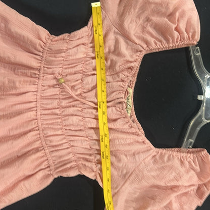 NWOT SIZE L Liberty Love Blush Pink Tiered Mini Dress