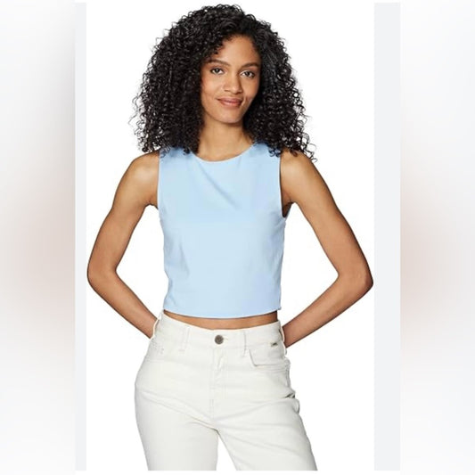 Size small Petal & Pup Blue Boxy Crop Tank Top