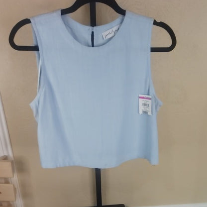Size small Petal & Pup Blue Boxy Crop Tank Top