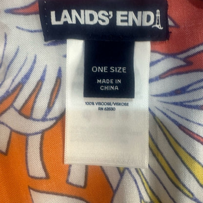 NWT SIZE OS Lands' End Vibrant Floral Swim Cover-Up