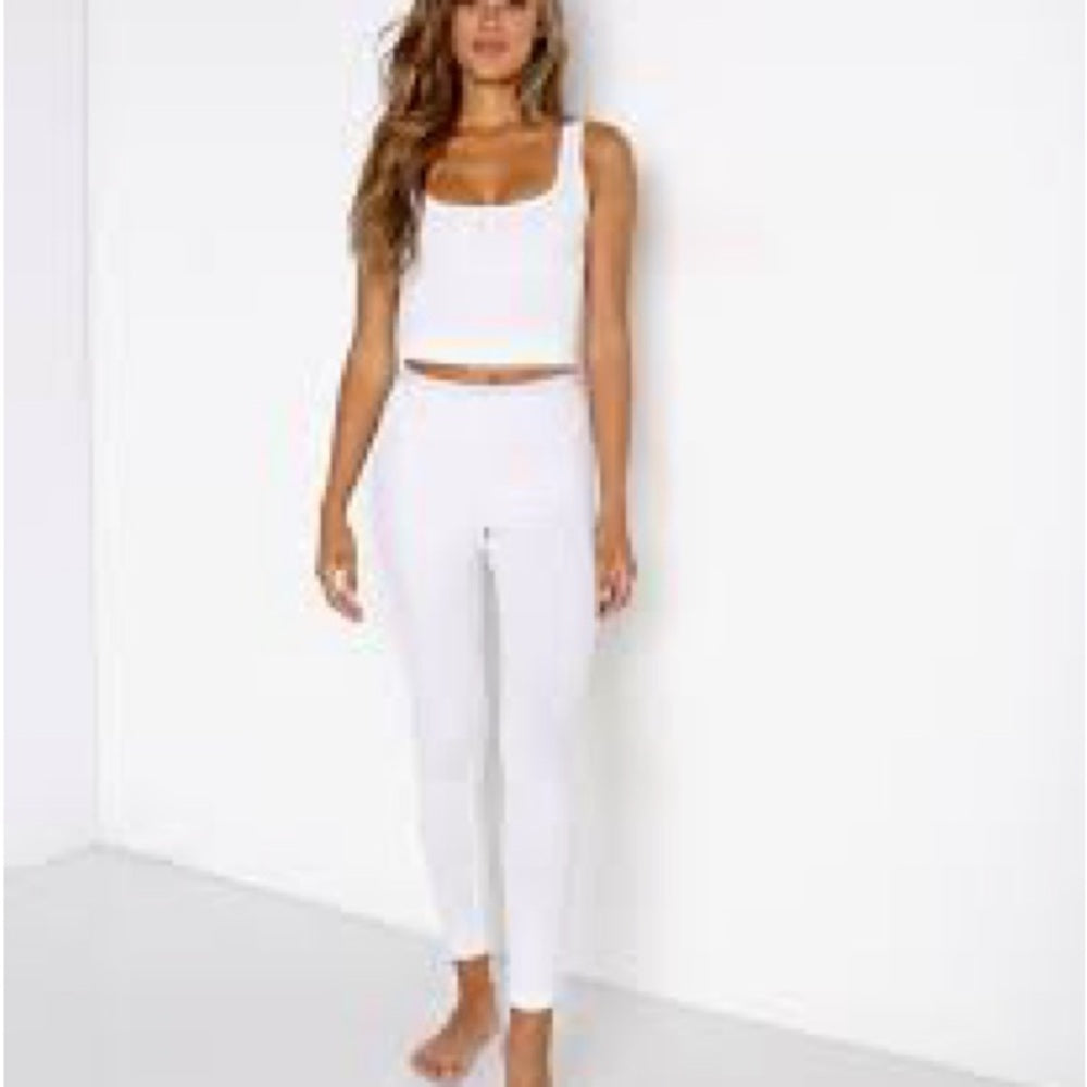 NWOT SIZE XL Calvin Klein Women's Crisp White Cropped Pants