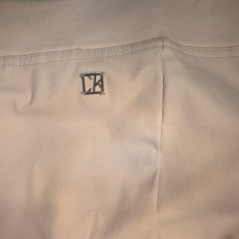 NWOT SIZE XL Calvin Klein Women's Crisp White Cropped Pants