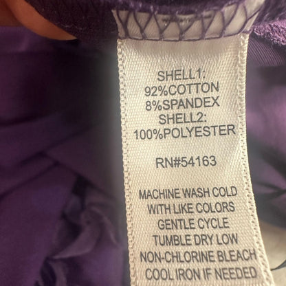 NWT SIZE L Marc New York Purple Blouse with Textured Sleeves