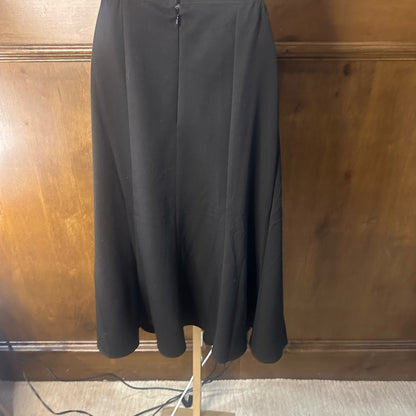 NWOT SIZE 16 Allison Daley Elegant Black Midi Skirt