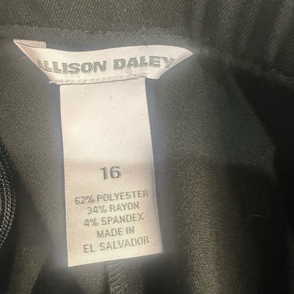 NWOT SIZE 16 Allison Daley Elegant Black Midi Skirt