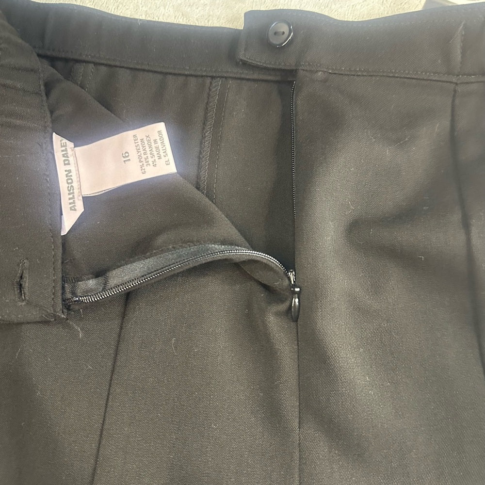NWOT SIZE 16 Allison Daley Elegant Black Midi Skirt