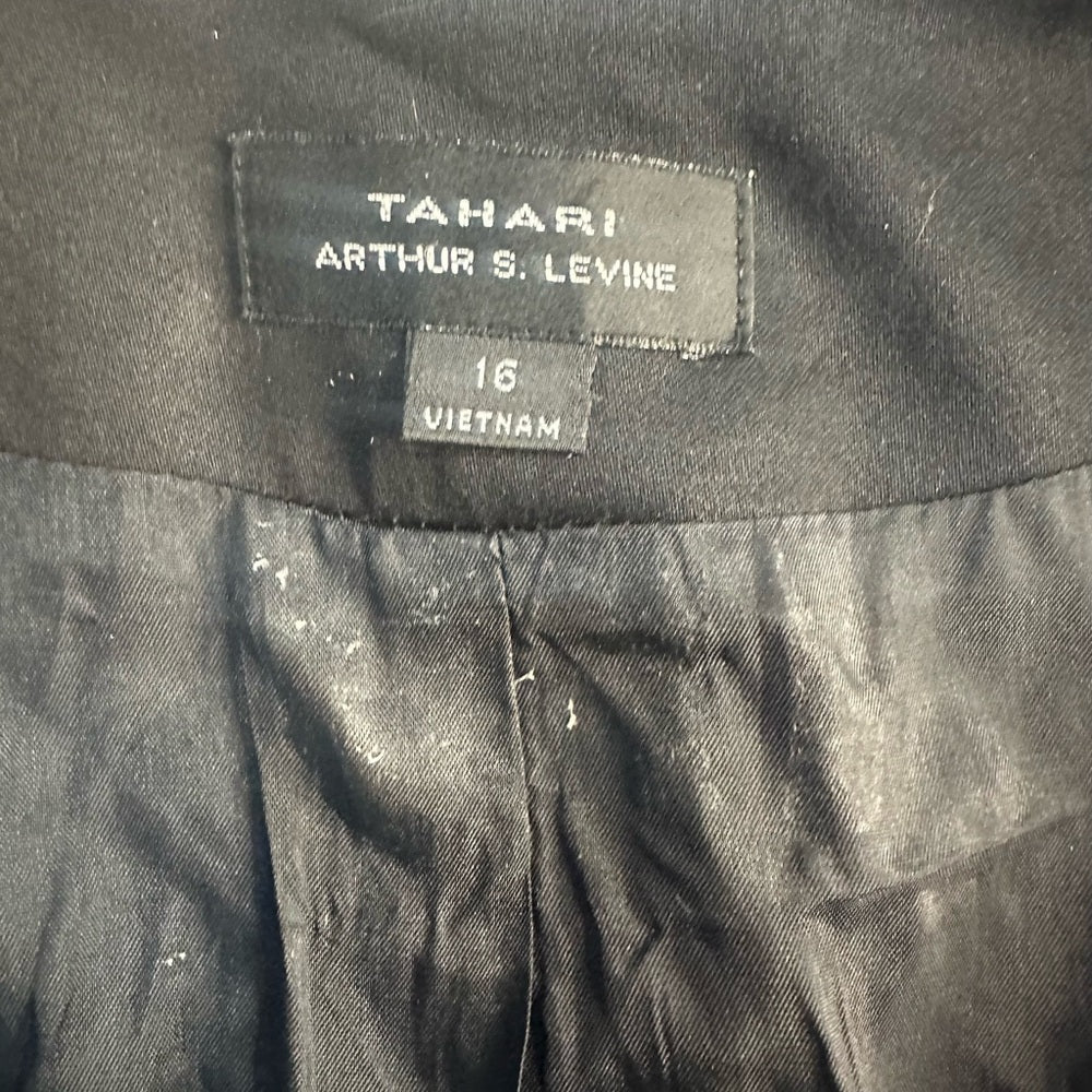 PRE-OWNED SIZE 16 Zara Classic Black Women's Suit Jacket