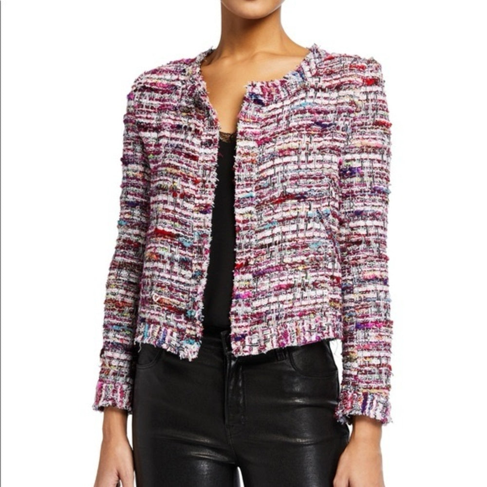 PRE-OWNED SIZE 40/L IRO Multicolor Tweed Blazer