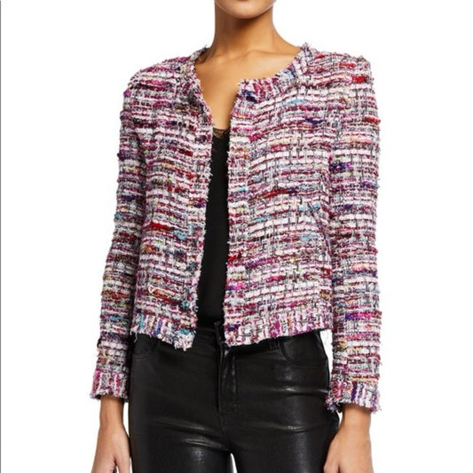 PRE-OWNED SIZE 40/L IRO Multicolor Tweed Blazer
