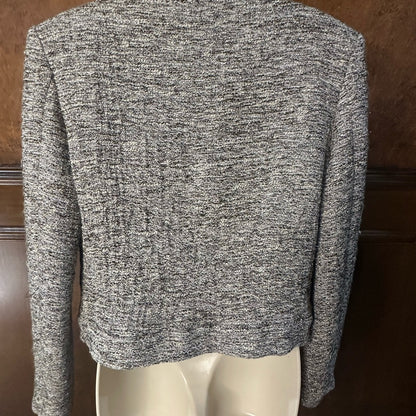 PRE-OWNED SIZE 38/M-L IRO Women's Heather Gray Textured Blazer