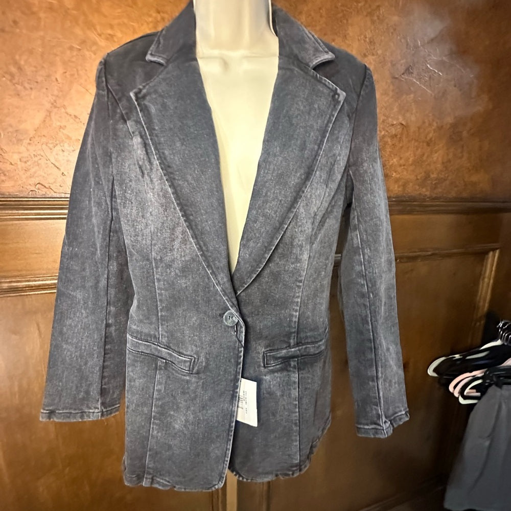 NWT SIZE S LINDONJEAN  Charcoal Men's Sport Coat