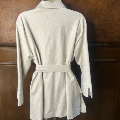 NWOT SIZE XL Chic Cream Belted Women's Blazer