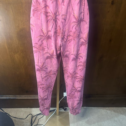 NWT SIZE 2/M-3/L Sundry Pink Palm Print Joggers