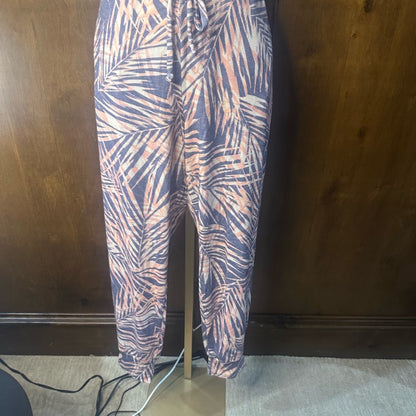 NWT SIZE 3/L Sundry Tropical Pink and Purple Joggers