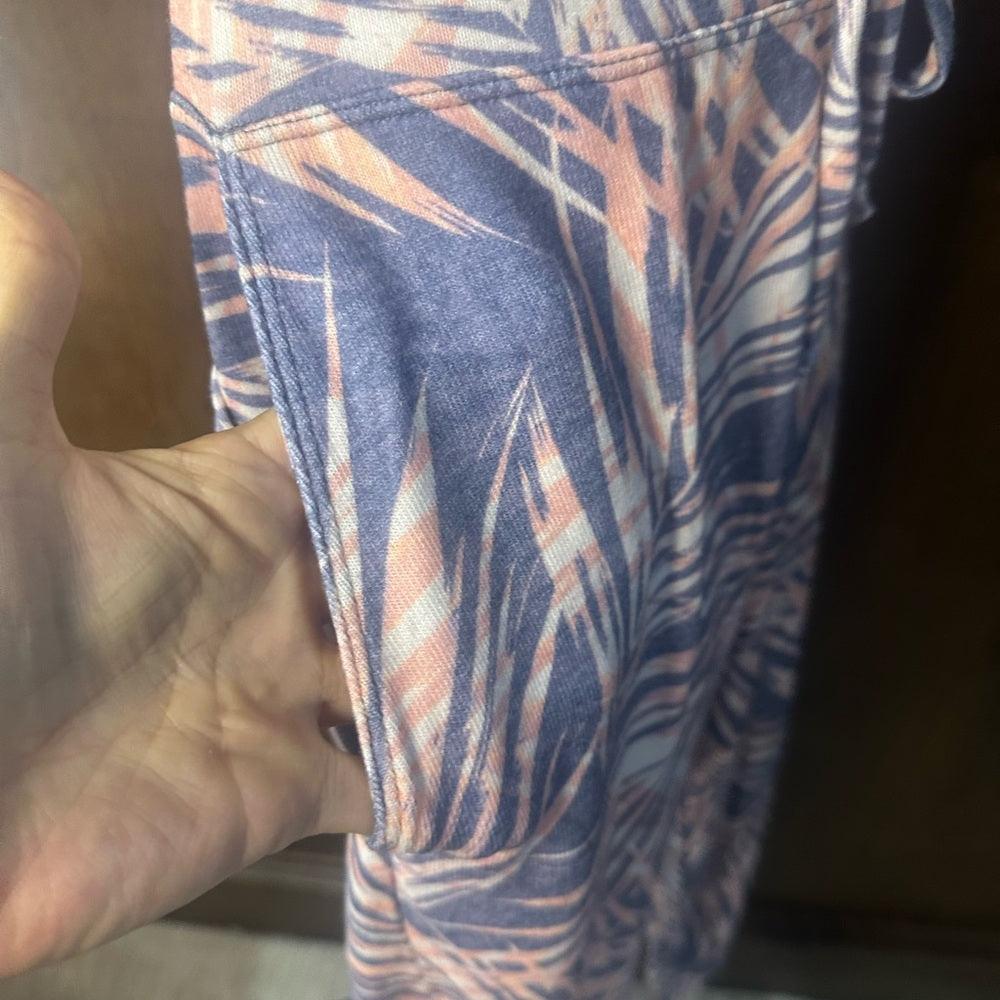 NWT SIZE 3/L Sundry Tropical Pink and Purple Joggers