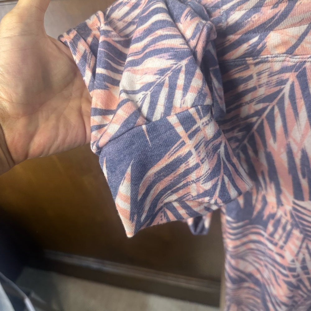 NWT SIZE 3/L Sundry Tropical Pink and Purple Joggers