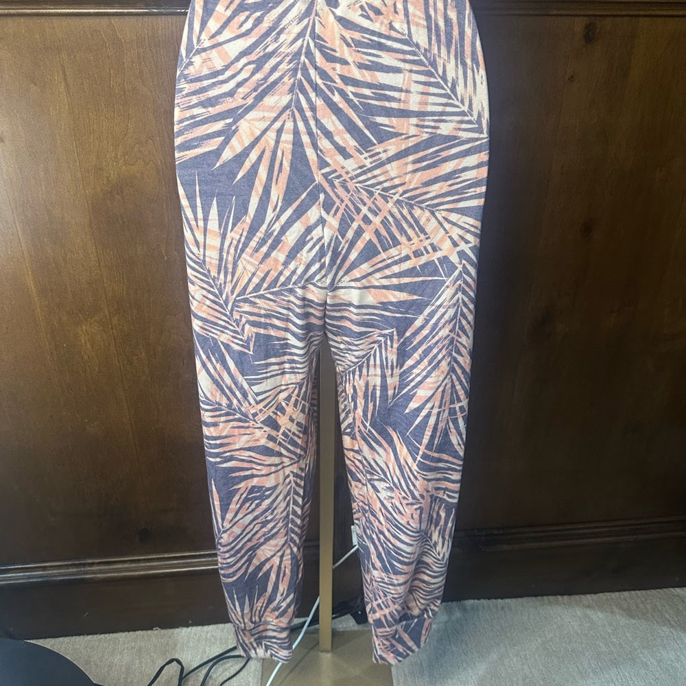 NWT SIZE 3/L Sundry Tropical Pink and Purple Joggers