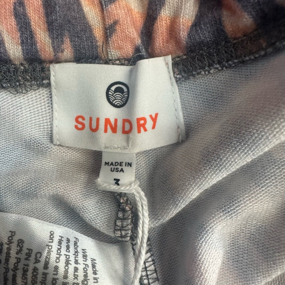 NWT SIZE 3/L Sundry Tropical Pink and Purple Joggers