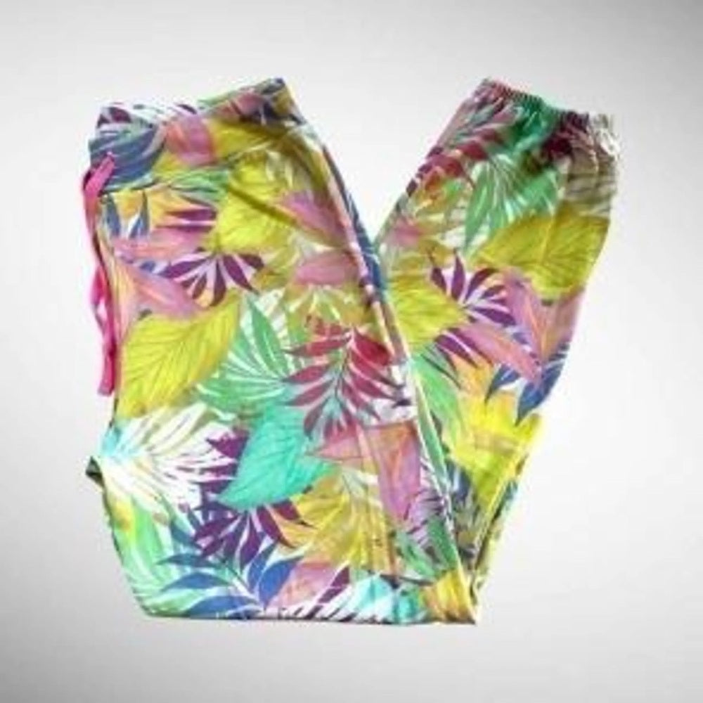 NWT SIZE 1/S 4/XL Sundry Kids Tropical Leaf Print Joggers