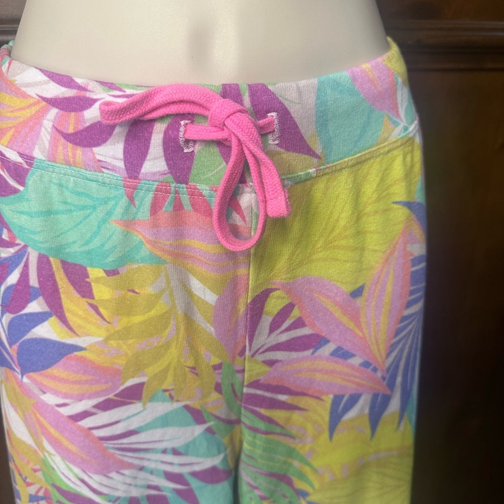 NWT SIZE 1/S 4/XL Sundry Kids Tropical Leaf Print Joggers