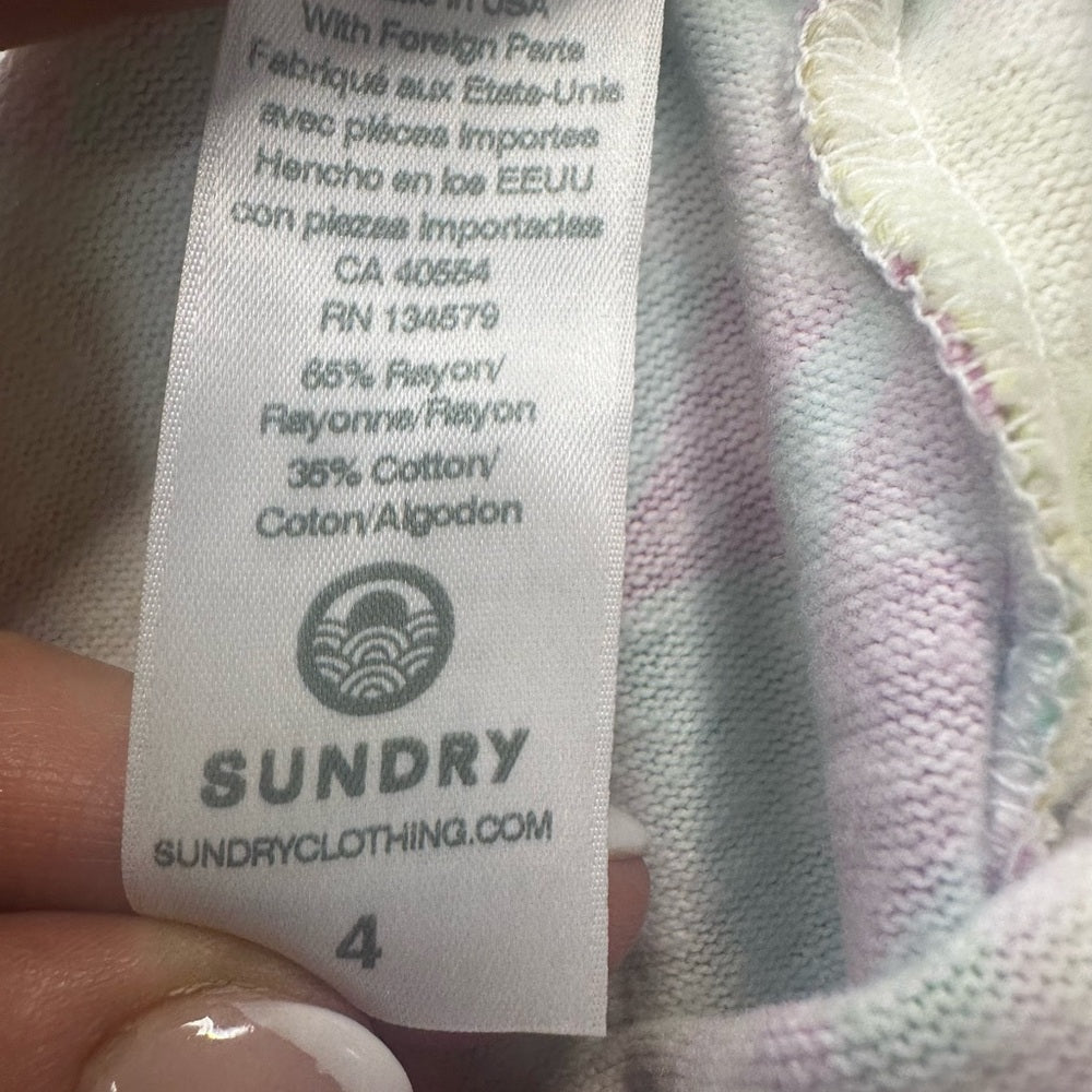 NWT SIZE 1/S 4/XL Sundry Kids Tropical Leaf Print Joggers