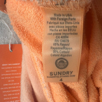 NWT SIZE 4/XL Sundry Orange Track Pants