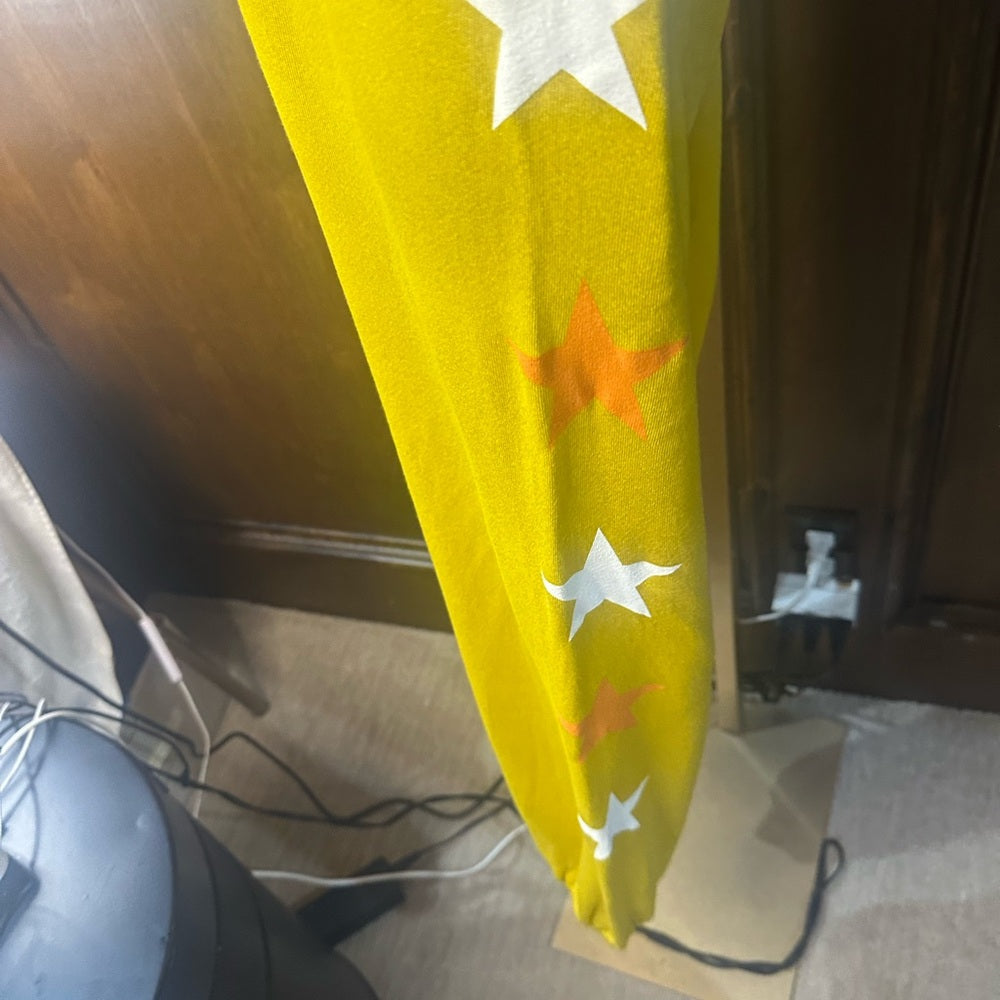 NWT SIZE 0/XS Sundry Mustard Joggers with Star Details