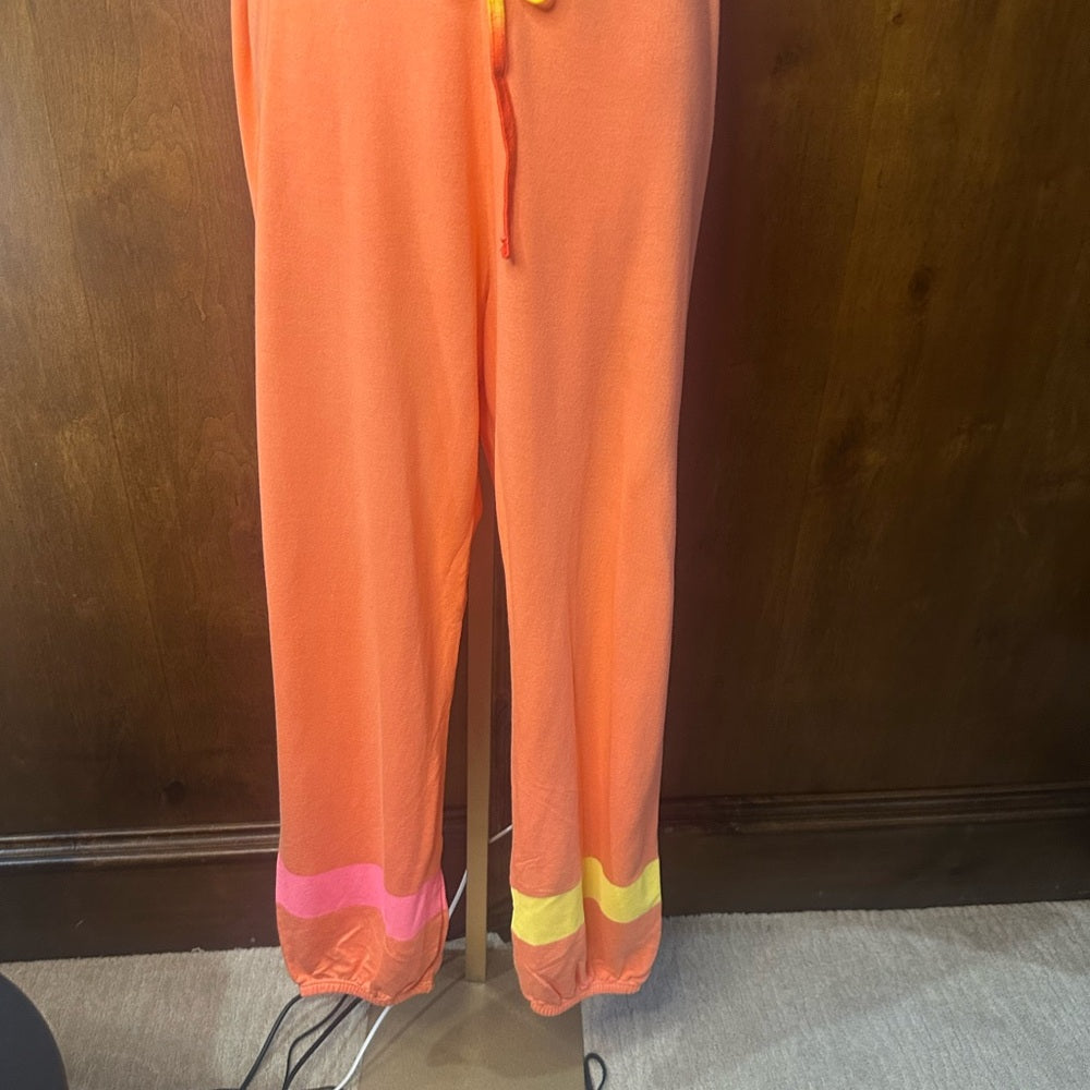 NWT SIZE 3/L Sundry Vibrant Red Joggers with Colorful Accents