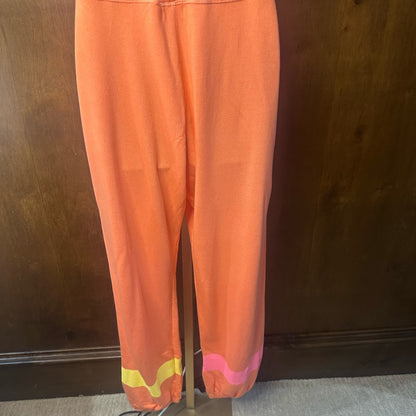 NWT SIZE 3/L Sundry Vibrant Red Joggers with Colorful Accents