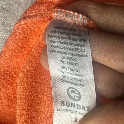 NWT SIZE 3/L Sundry Vibrant Red Joggers with Colorful Accents