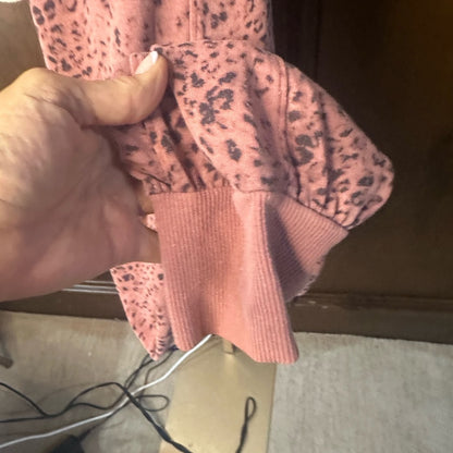 NWT SIZE XL Sundry Dusty Pink Animal Print Joggers