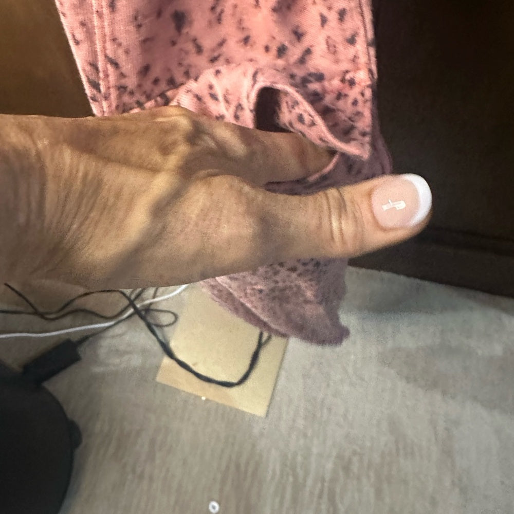 NWT SIZE XL Sundry Dusty Pink Animal Print Joggers