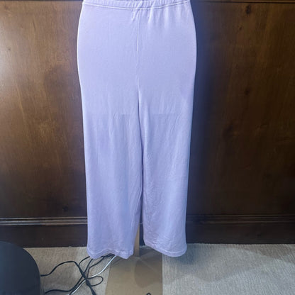 NWT SIZE 3/L Sundry White Track Pants with Striped Drawstring