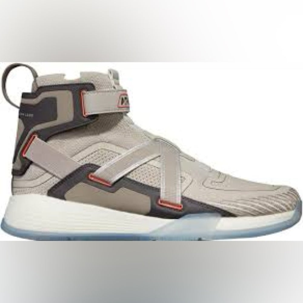 357. NEW SIZE M/9.5 W/11 APL Men's Tan and Gray High-Top Sneakers