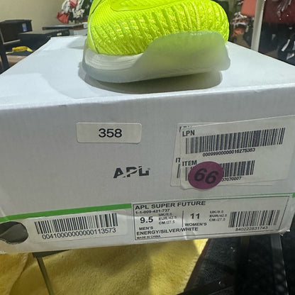 358. NEW SIZE M/9.5 W/11 APL Men's Neon Yellow High-Top Sneakers