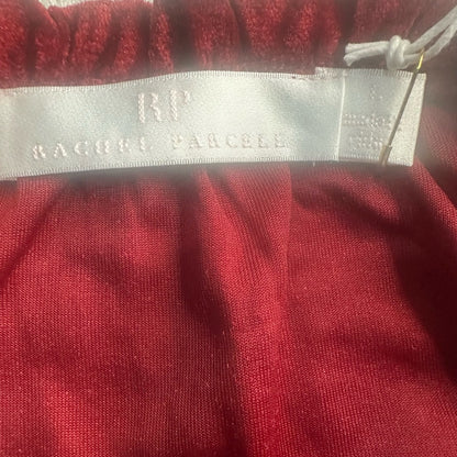 NWT SIZE L Rachel Parcell Deep Red Velvet Blouse