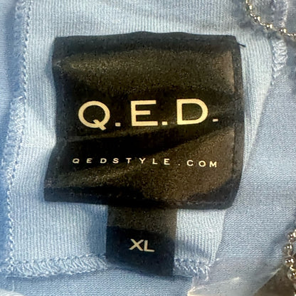 NWT SIZE XL QED London Light Blue Button-Down Shirt